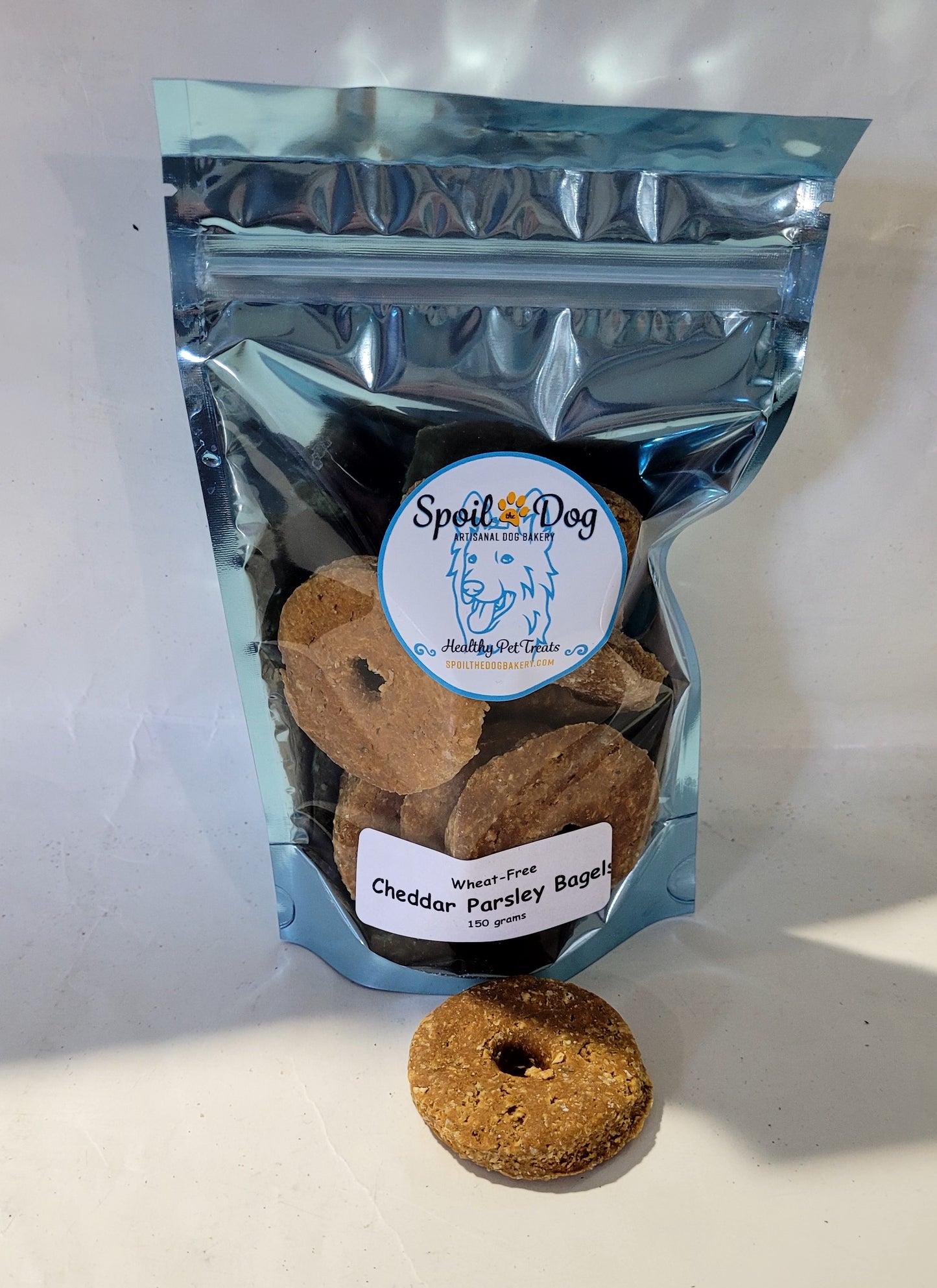 Bag of Bagels Wheat-Free Dog Treat Peanut Butter/Pumpkin Pie/Cheddar Parsley