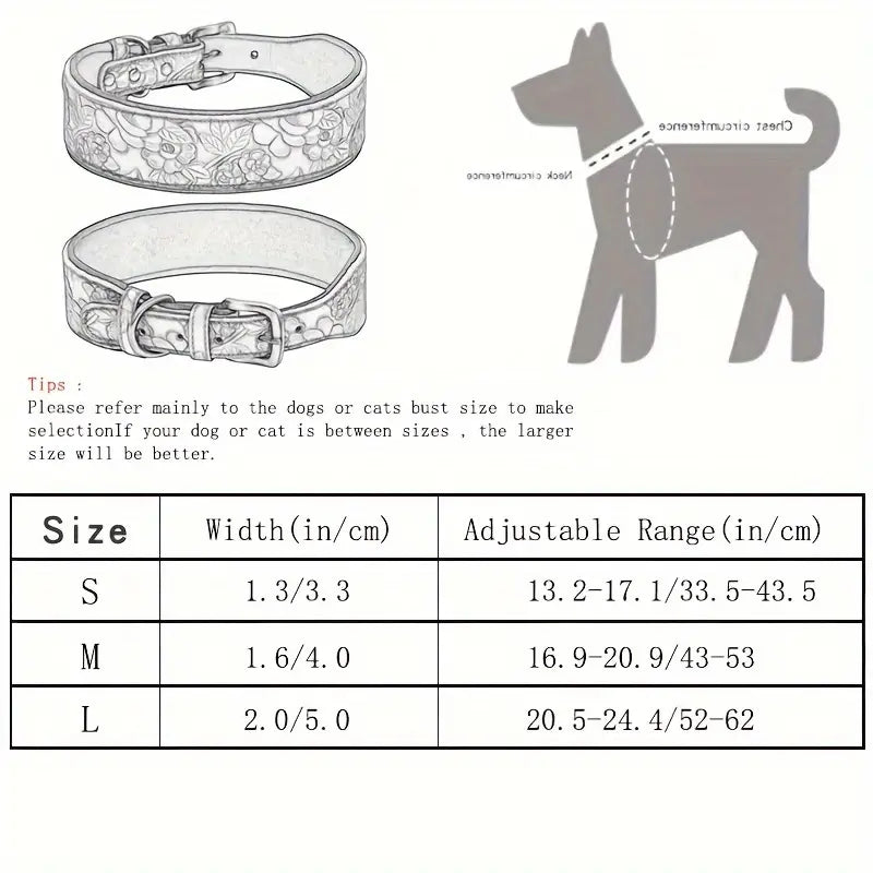 Dog Collars PU Leather