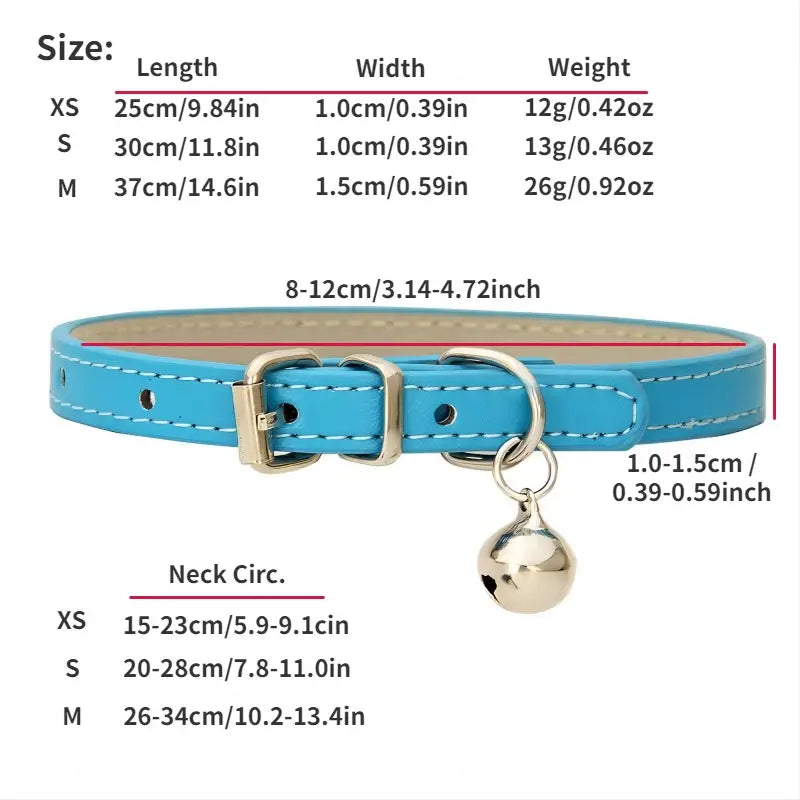 Dog & Cat Collars PU Leather