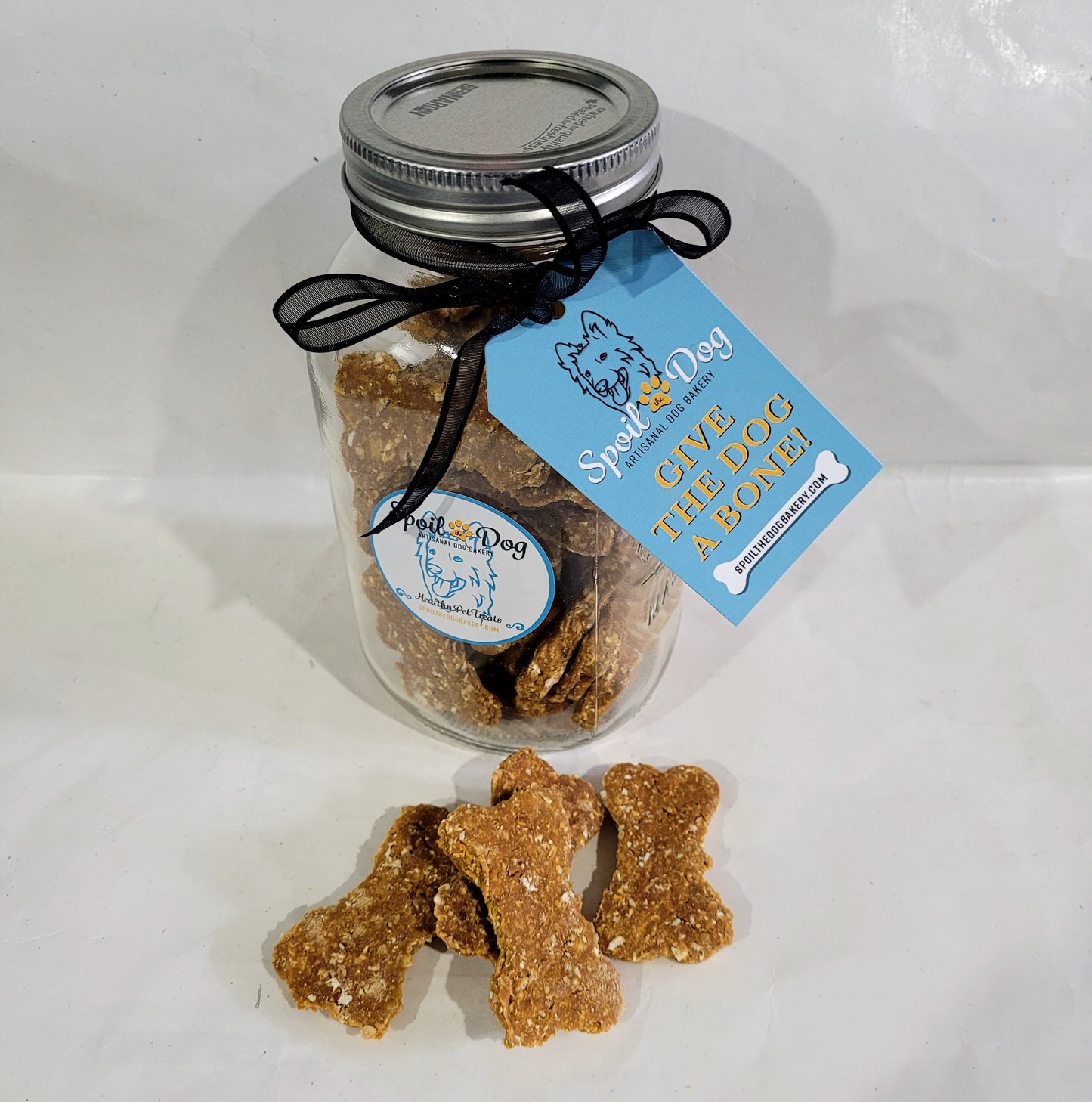 Dog Gift Jar "Give The Dog A Bone" /Pickup Only