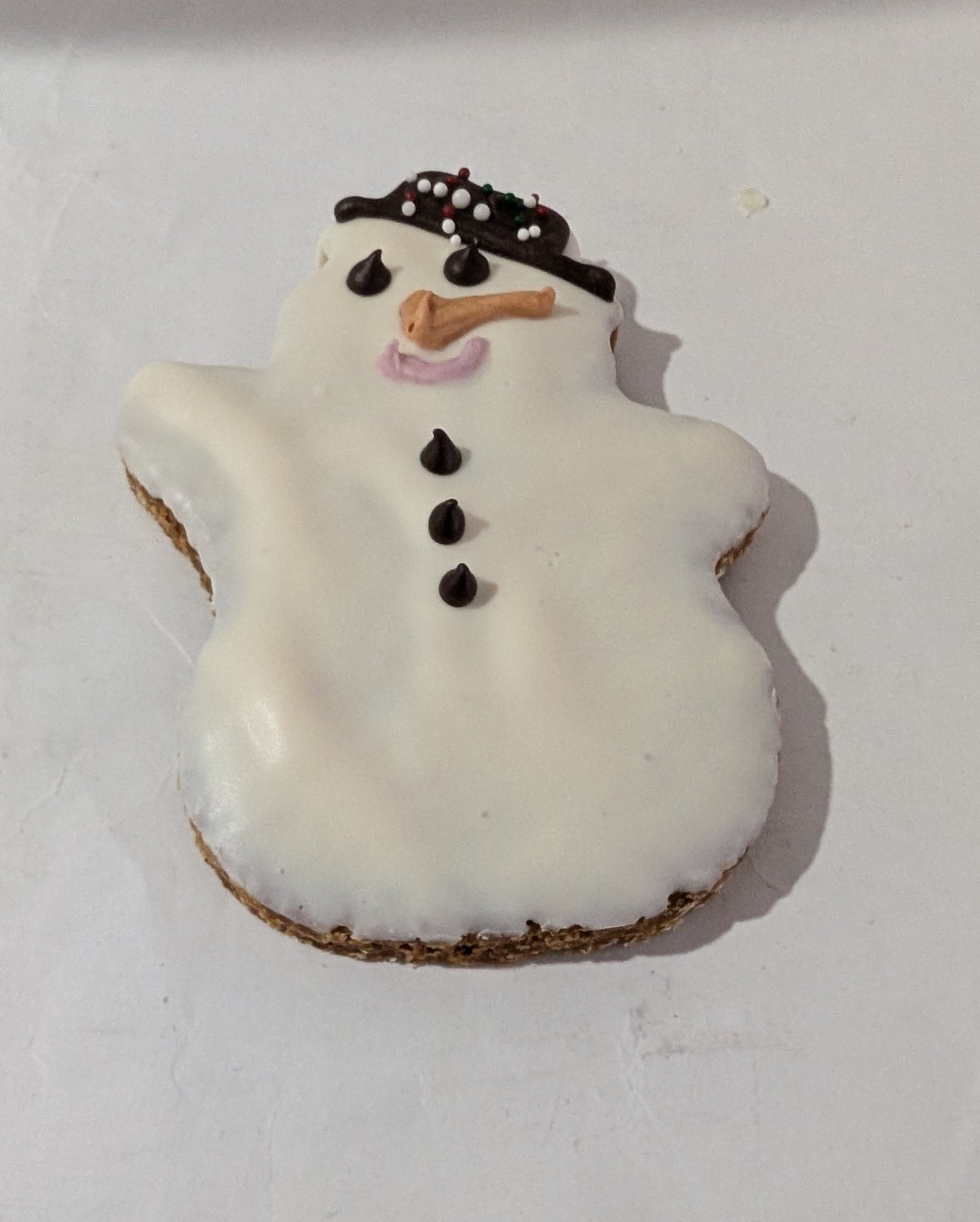 Christmas Snowman Peanut Butter Dog Treat