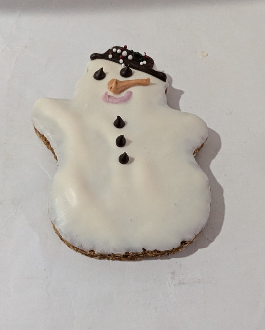 Christmas Snowman Peanut Butter Dog Treat