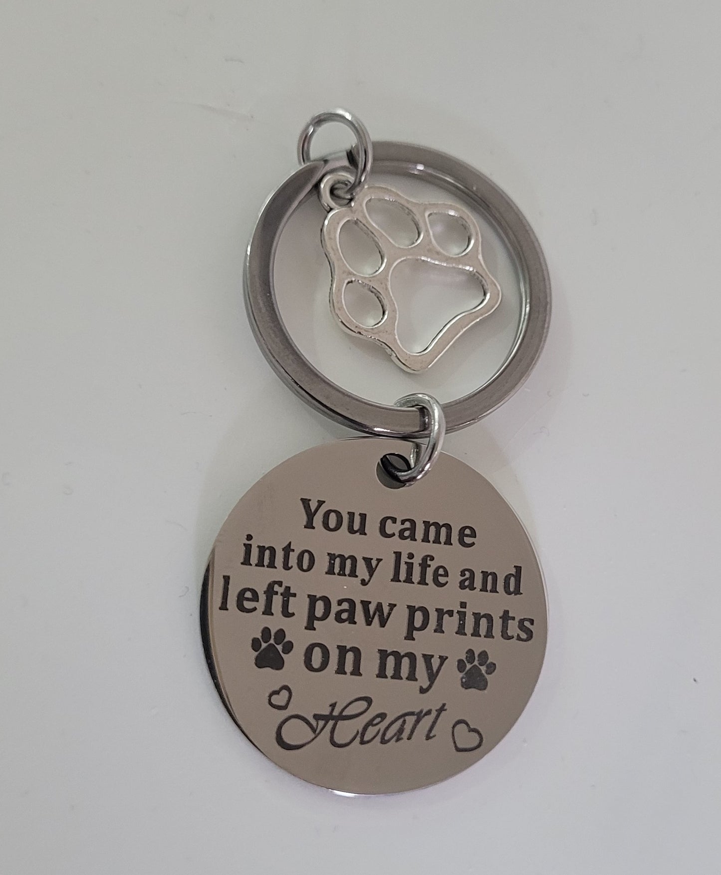 Pet Memorial Dog Metal Key Chain Dog & Cat