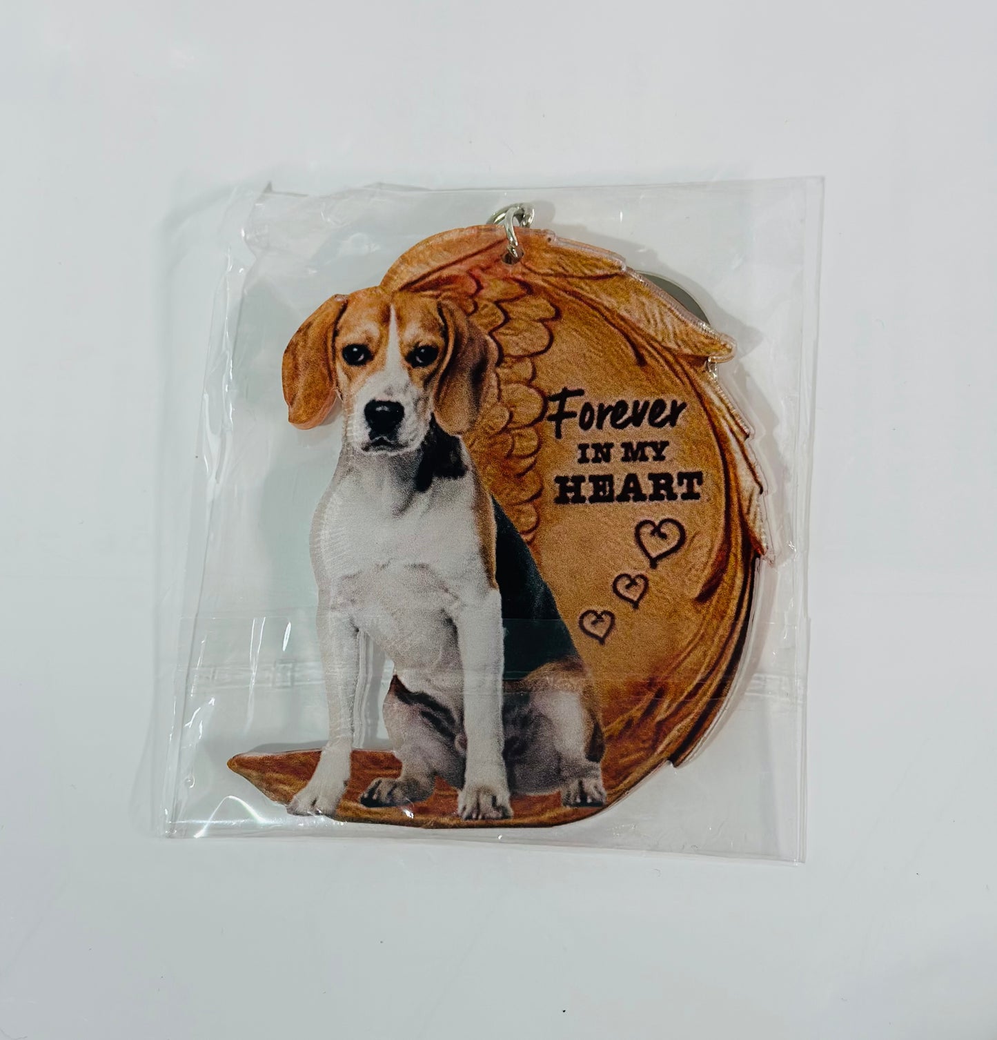 Dog Keychain "Forever in My Heart"