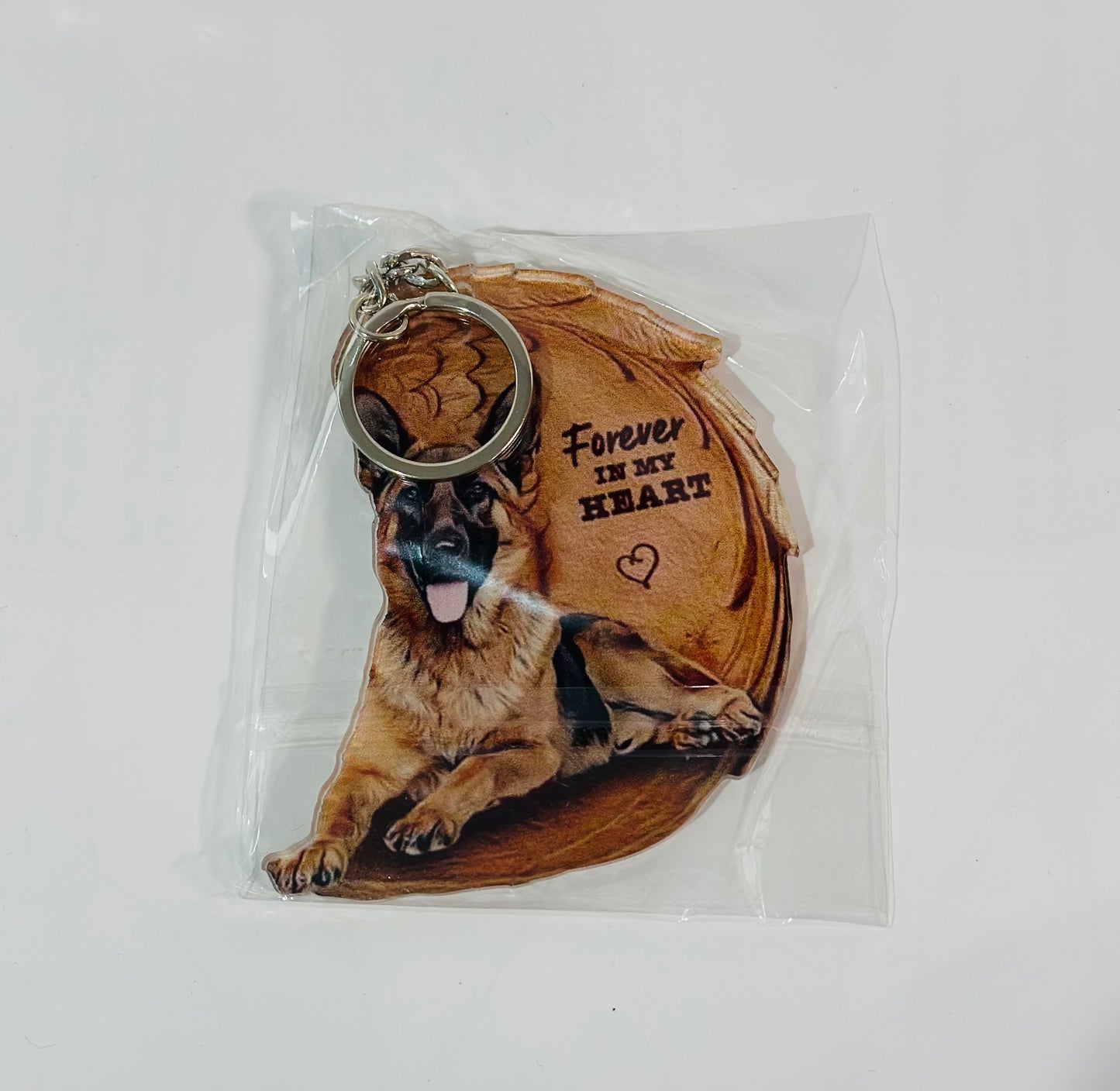 Dog Keychain "Forever in My Heart"