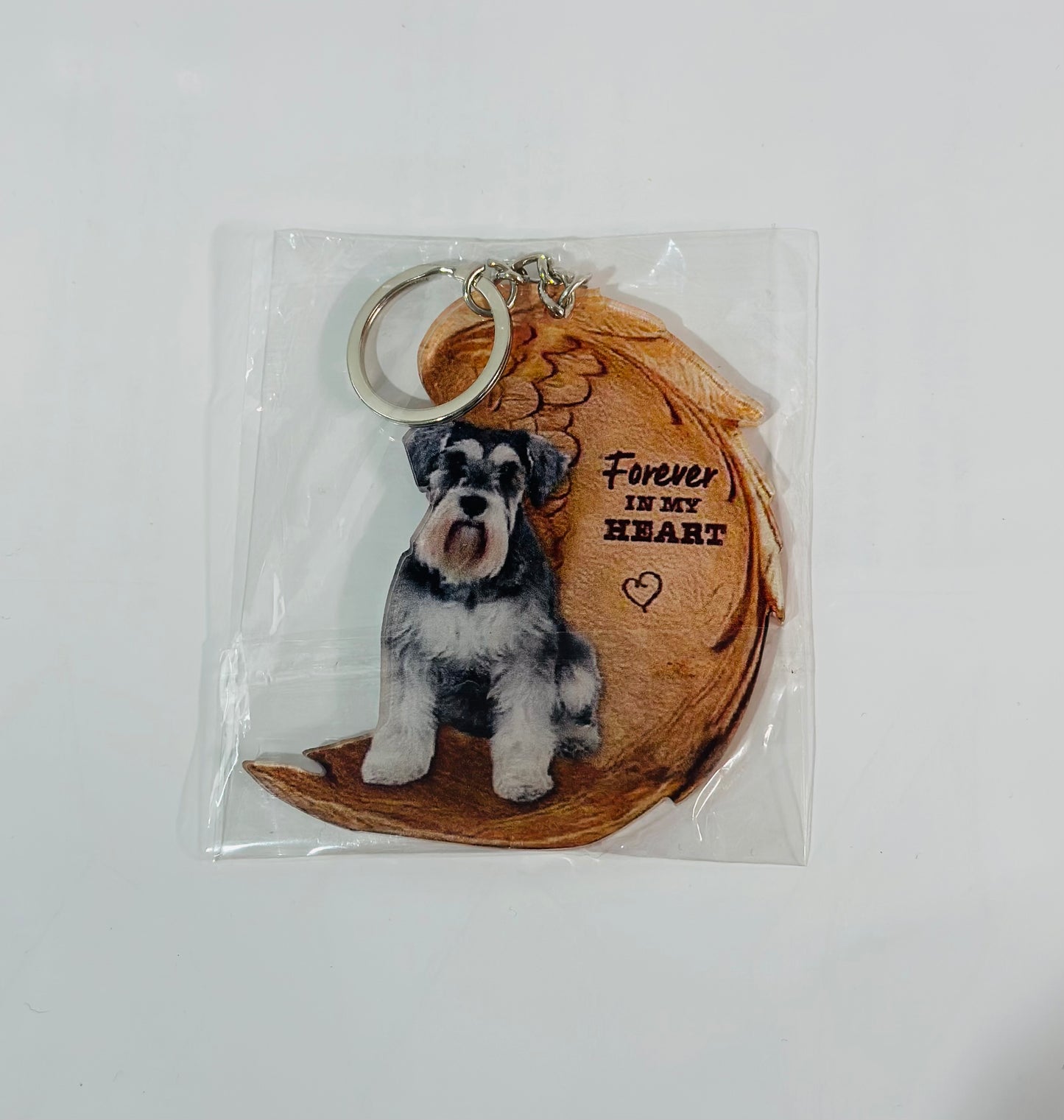 Dog Keychain "Forever in My Heart"