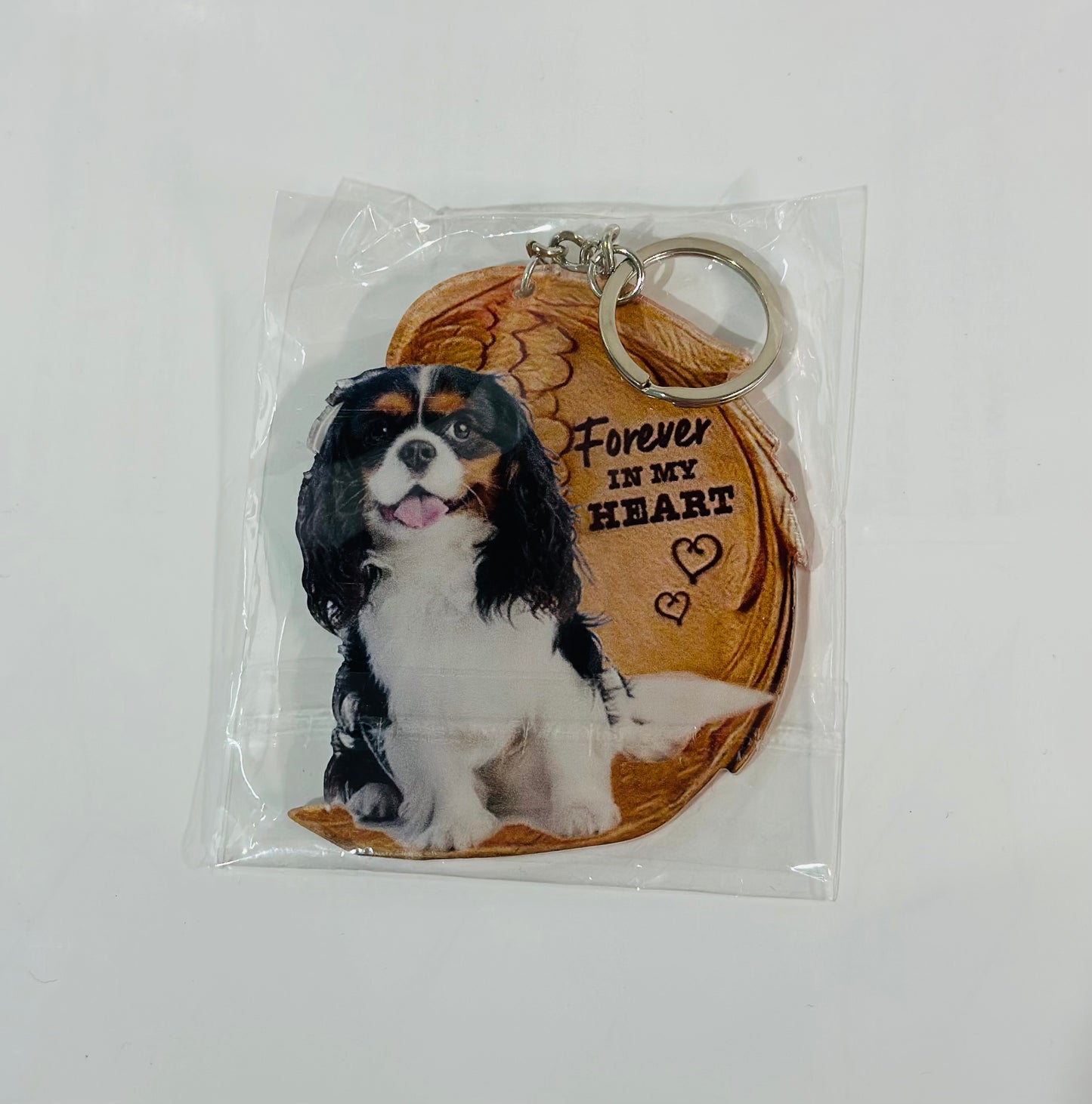 Dog Keychain "Forever in My Heart"