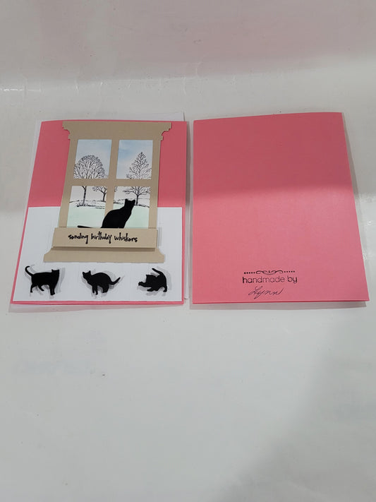 Dog Card/Cat Birthday/Sending Birthday Whiskers