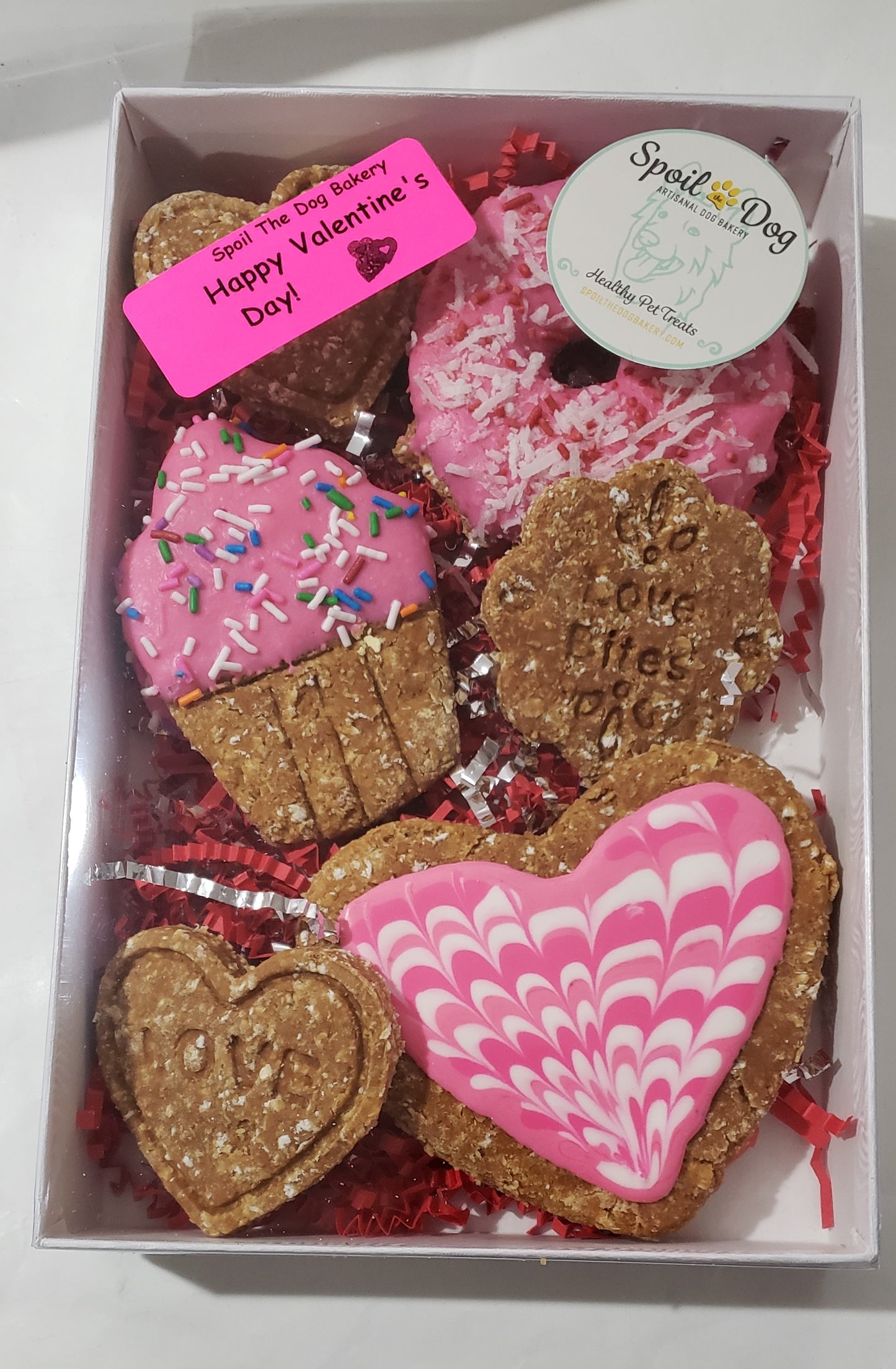 Valentine's Day Dog Treat Gift Box