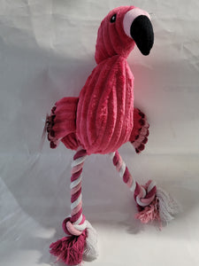 Dog Squeaky Toy Pink Flamingo
