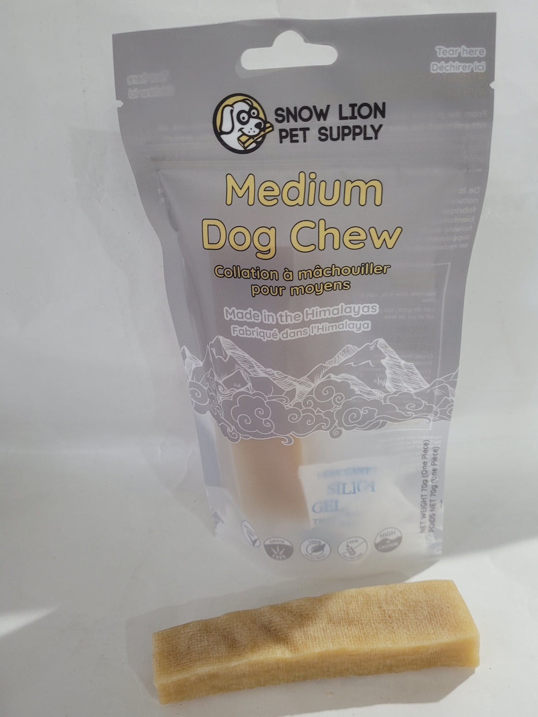 Dog Chew 100% Natural/ Medium (Snow Lion Pet Supply)