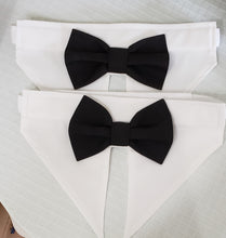 Load image into Gallery viewer, Tuxedo Collar with Black Bow Tie -Front
