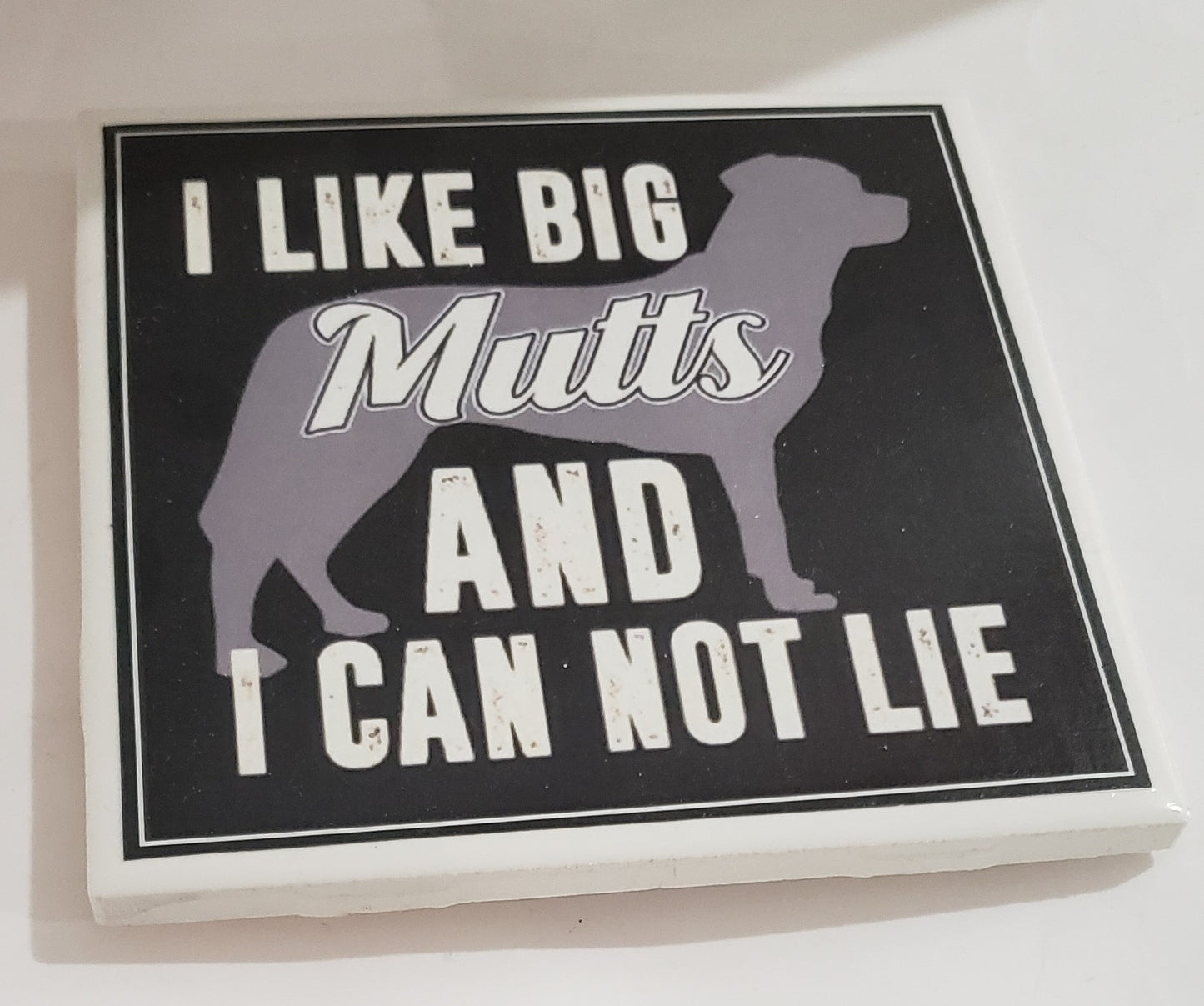 Dog Coaster Magnet I Like Big Mutts and I Cannot Lie