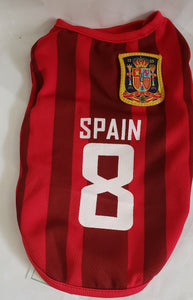 Dog Soccer Jersey Spain